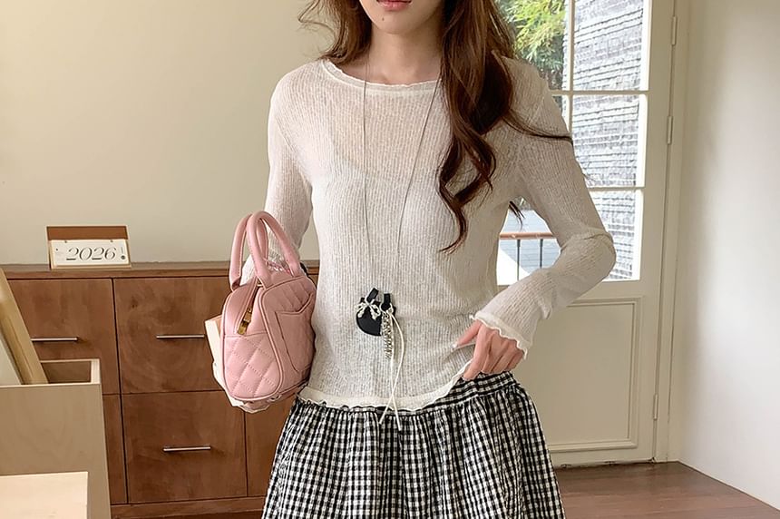 Gingham Check Mini Skirt - Altfashion Shop