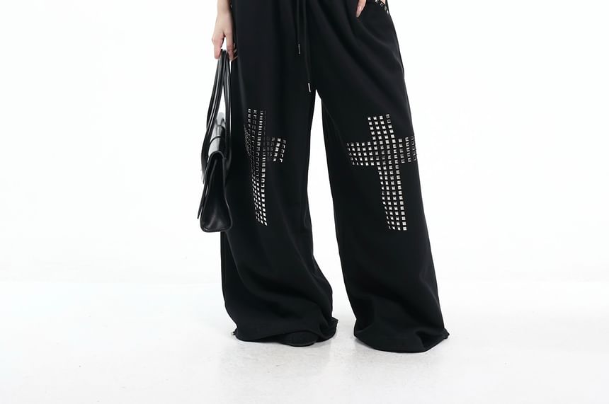 Studded Lace Cropped Corset Tube Top