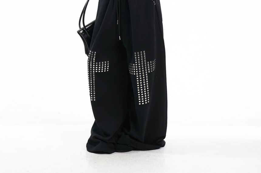 Studded Lace Cropped Corset Tube Top