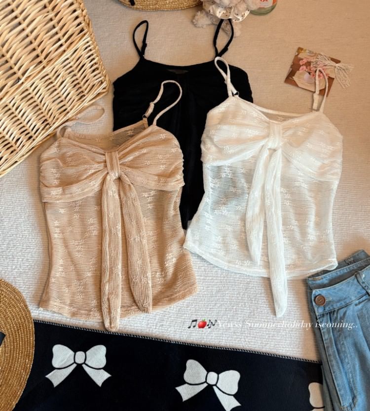 Ruched Lace Slim Fit Cropped Camisole Top