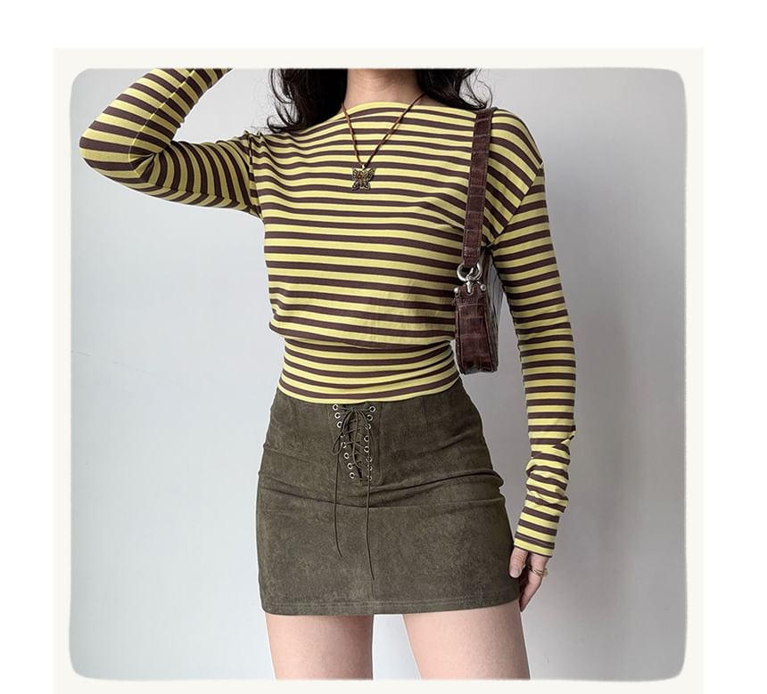 Washed Mini Pencil Skirt - Altfashion Shop