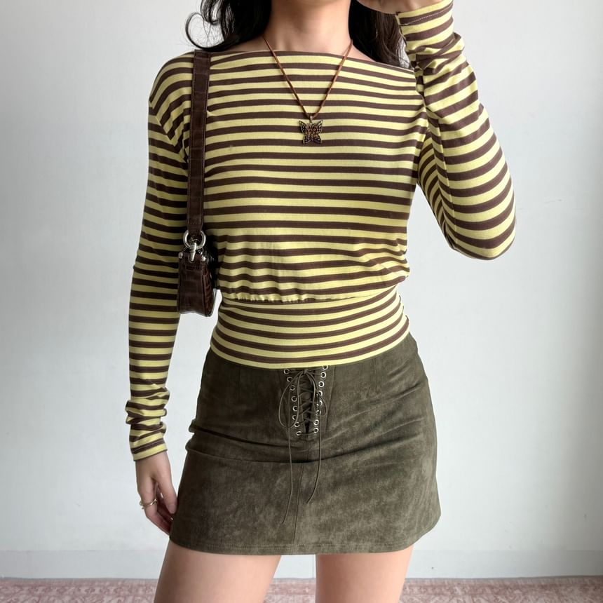 Washed Mini Pencil Skirt - Altfashion Shop