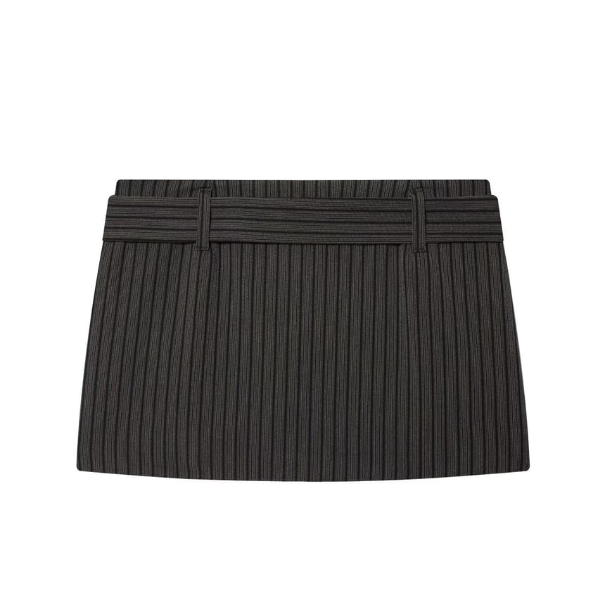 Belted Mini Pencil Skirt - Altfashion Shop