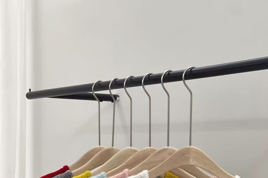 Crew Neck Button-Up Plain Slit Cardigan