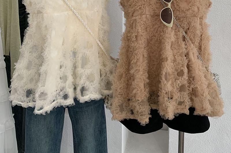 Square Neck Lace Camisole Top