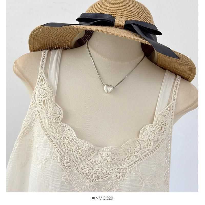 V-Neck Lace Panel Camisole Top