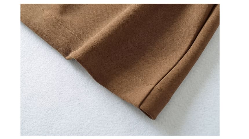 Spaghetti Strap Scoop Neck Plain Mini A-Line Dress