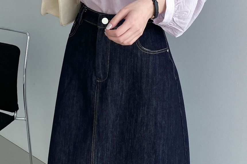 Tie Neck Long Sleeve Solid Blouse
