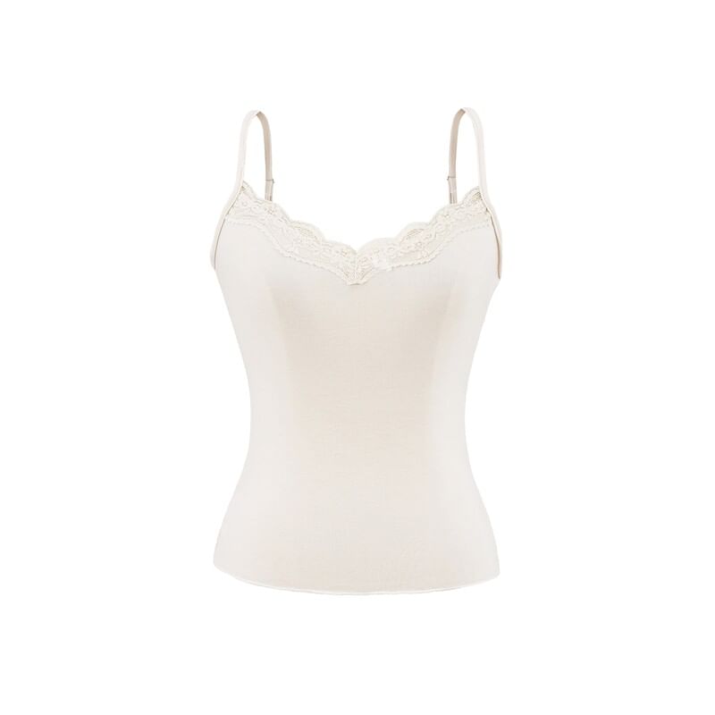 Long Sleeve Deep Plunge Ruched Wrap Top with Lace Camisole