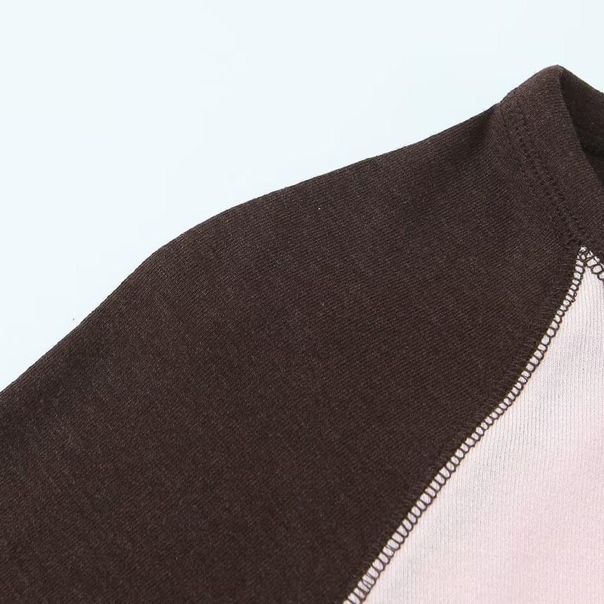 Raglan Crewneck Long Sleeve T-Shirt