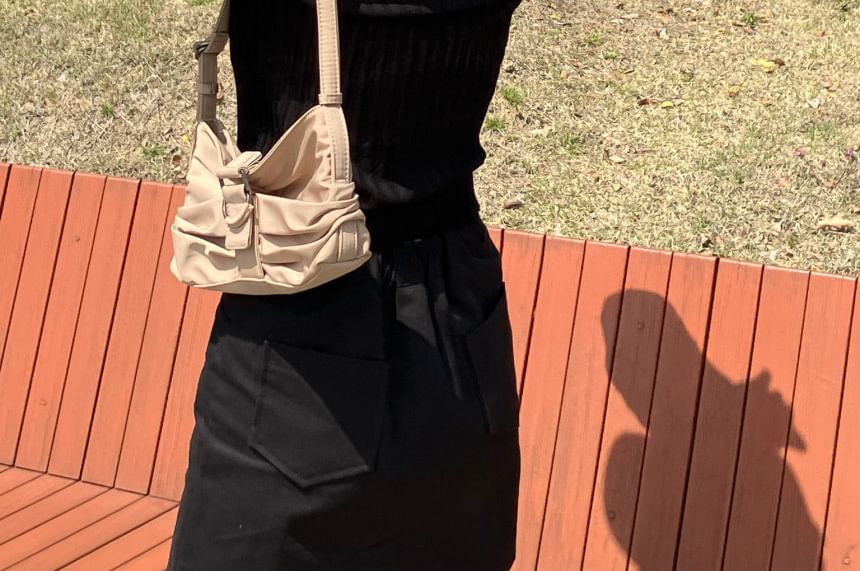 Halter Ribbed Knit Top + V-Neck Cardigan Set