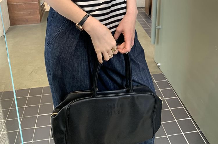 Striped Off-Shoulder Tee with Short Sleeves