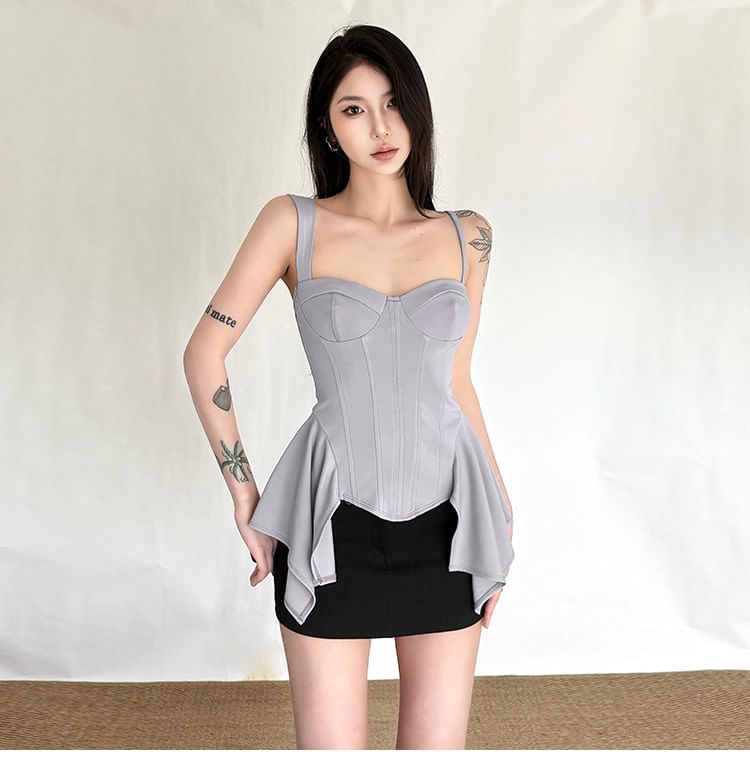 Sweetheart Neck Bustier with Spaghetti Straps