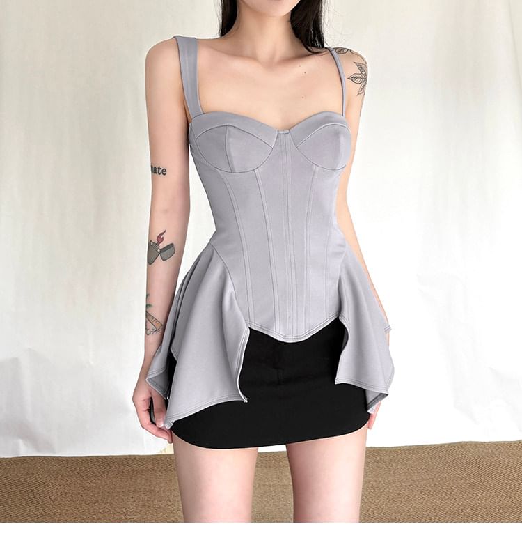 Sweetheart Neck Bustier with Spaghetti Straps