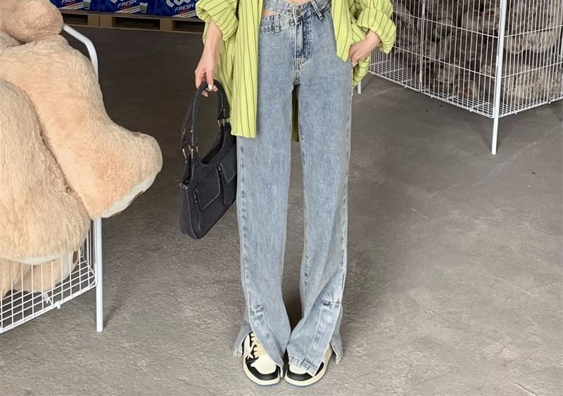 Oversized Striped Collared Shirt with Long Sleeves