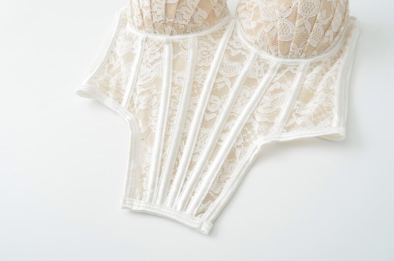Spaghetti Strap Lace Bodysuit Top