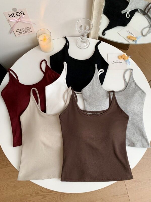 Lace Insert Basic Camisole