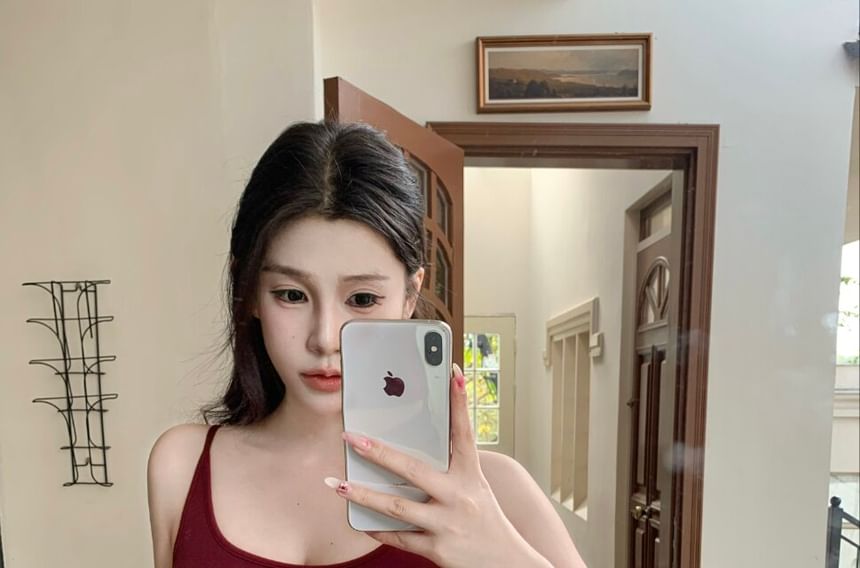 Lace Insert Basic Camisole