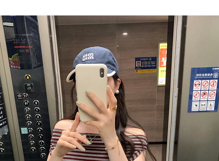 Off-Shoulder Striped Sleeveless Top