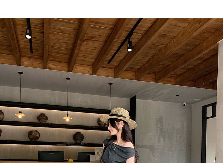 Ruched One-Shoulder Sleeveless Top