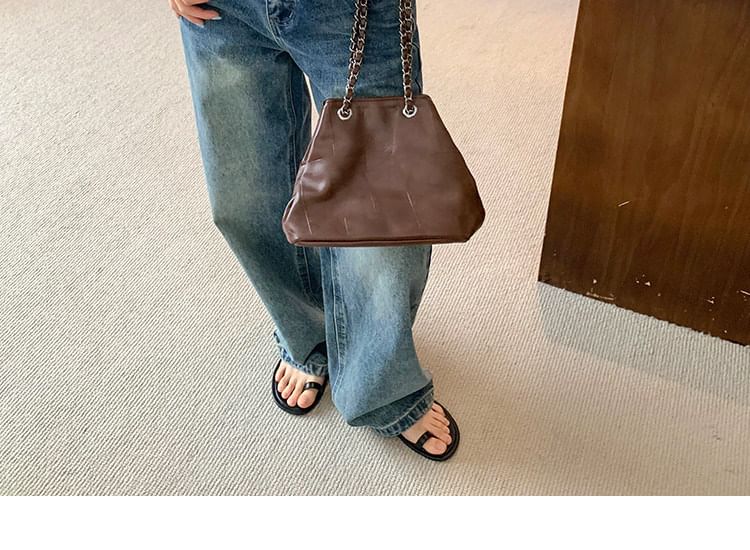 Distressed V-Neck Knit Top Short Sleeve