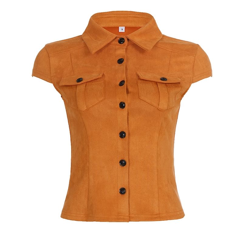 Slim-Fit Cargo Shirt Short Sleeve