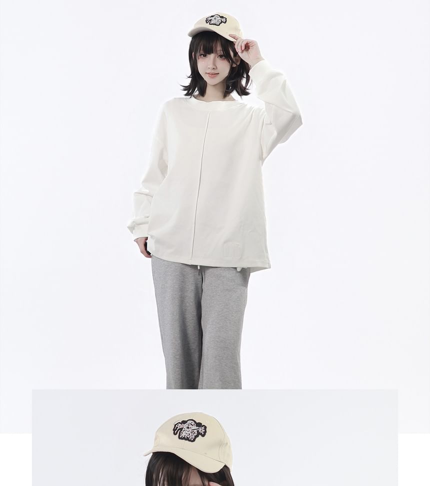 Elbow Sleeve Crew Neck Panel Tee / Long Sleeve Crew Neck Tee