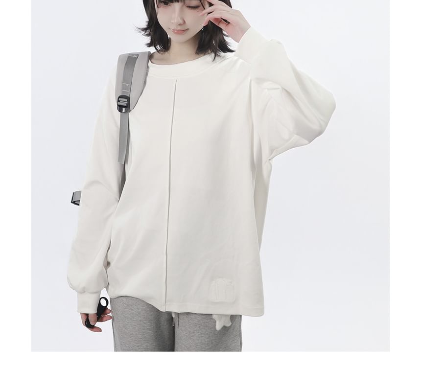 Elbow Sleeve Crew Neck Panel Tee / Long Sleeve Crew Neck Tee