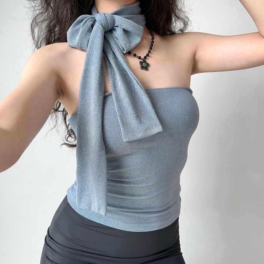 Set: Glitter Tube Top + Scarf