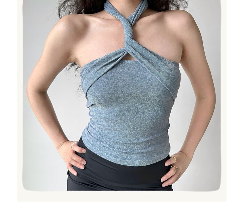 Set: Glitter Tube Top + Scarf