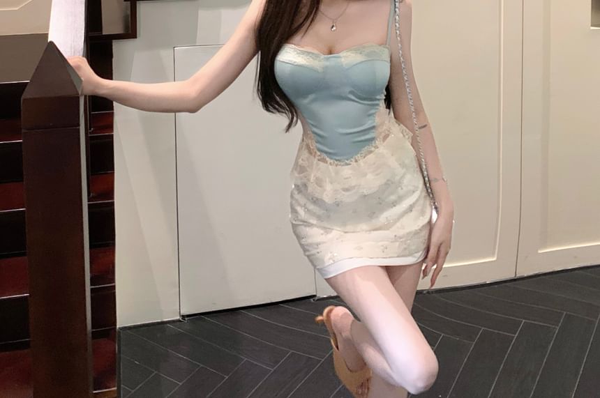 Panel Lace Camisole Top