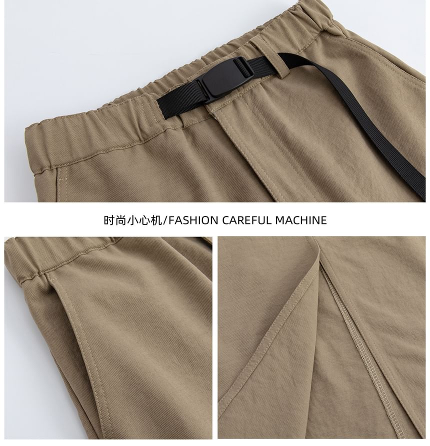 Mid Waist Plain Midi A-Line Skirt