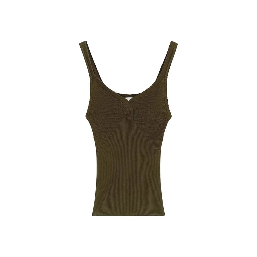 V-Neck Cropped Tank -