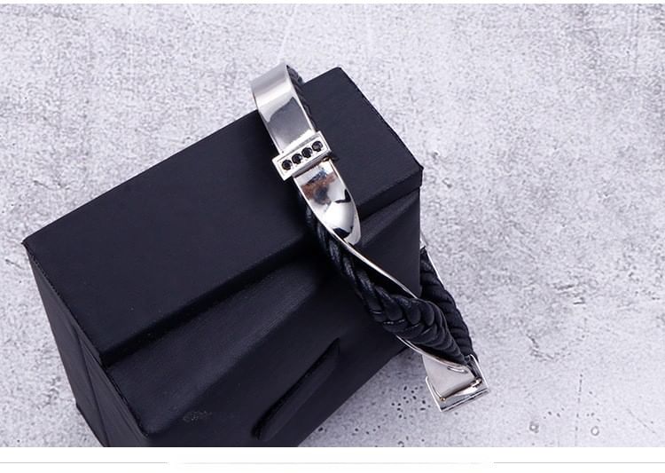 Braided Twisted Open Bangle