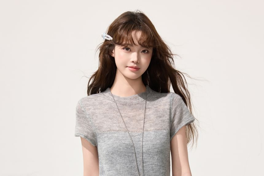 Casual Crew Tee with Short Sleeves