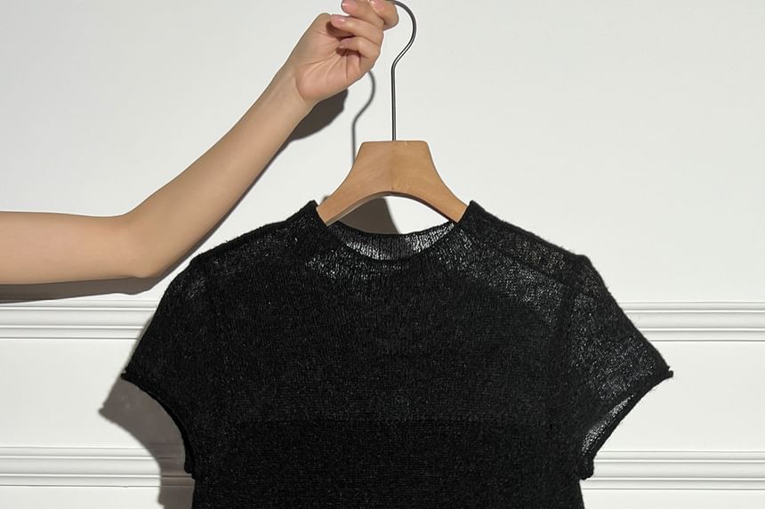 Casual Crew Tee with Short Sleeves