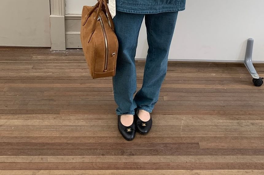 Wrap-Style V-Neck Long-Sleeve Tie-Waist Blouse