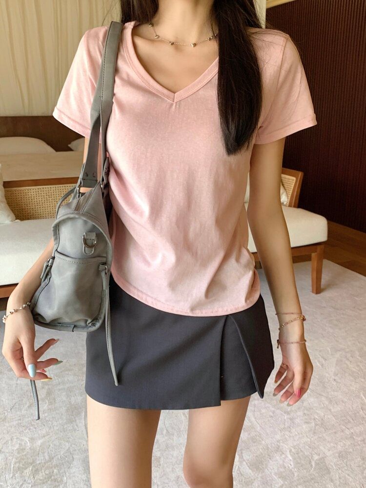 Essential Solid Short-Sleeve Tee
