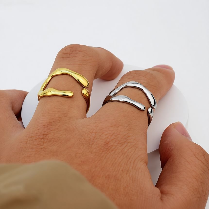 Irregular Alloy Open Ring