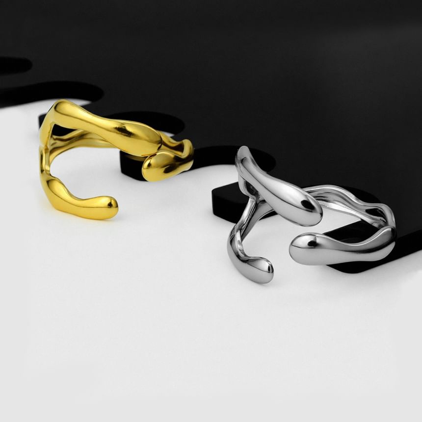 Irregular Alloy Open Ring