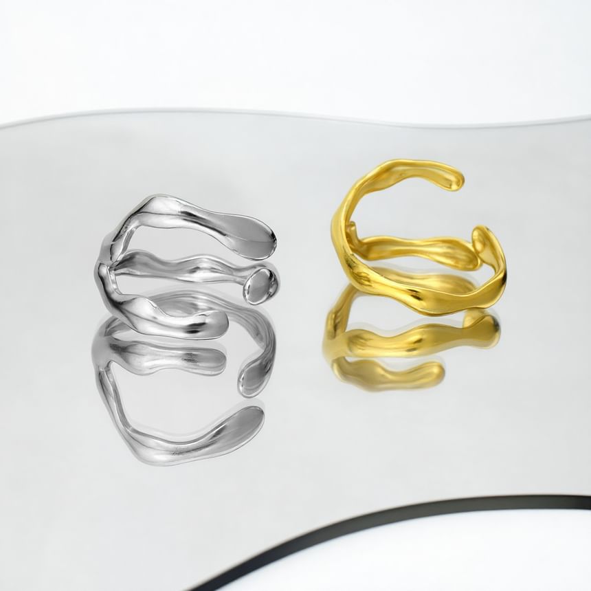 Irregular Alloy Open Ring