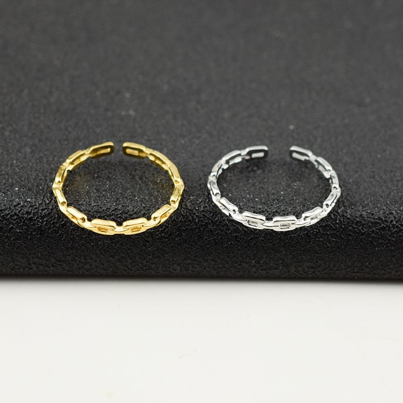 Chain Alloy Open Ring