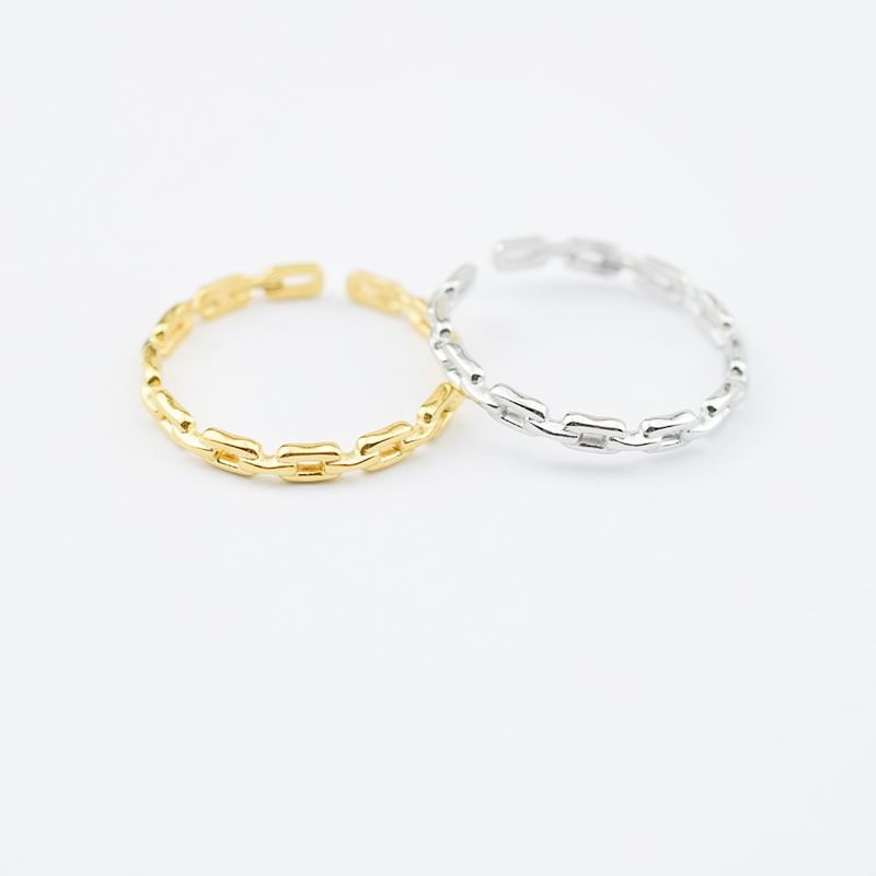 Chain Alloy Open Ring