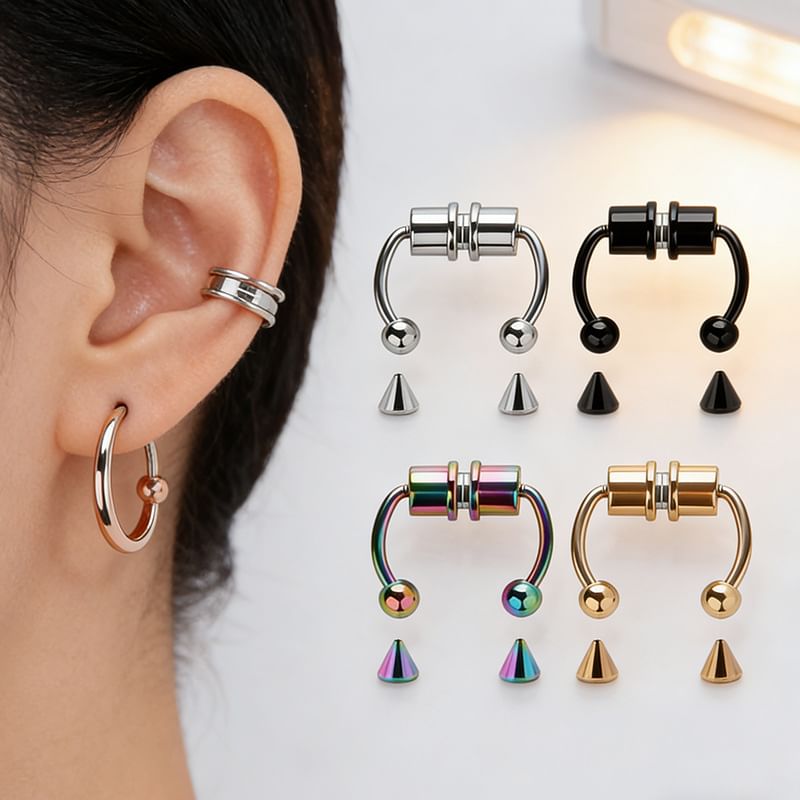 Magnetic Faux Stud Nose Ring