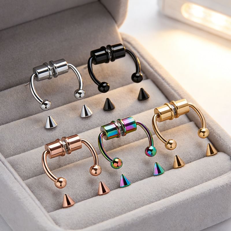 Magnetic Faux Stud Nose Ring