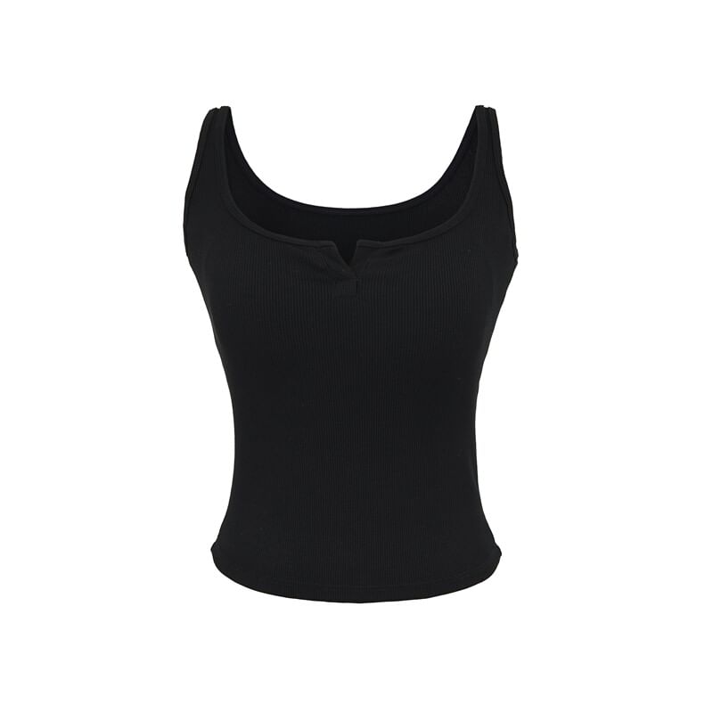 Scoop Neck Contrast Trim Camisole Top