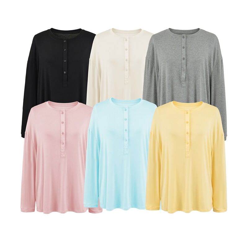 Extended Sleeve Halter Neck Solid T-Shirt