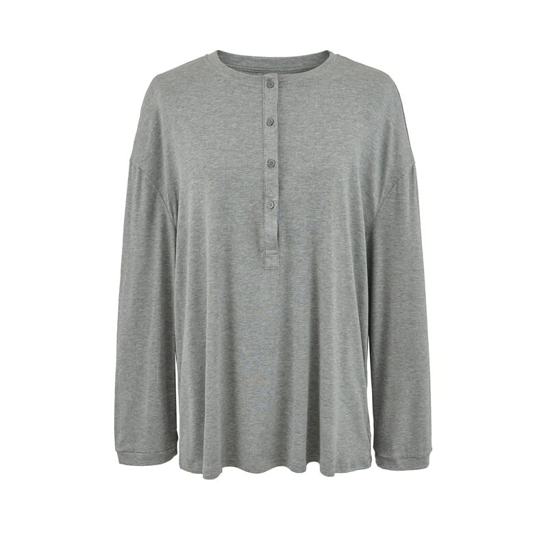 Extended Sleeve Halter Neck Solid T-Shirt