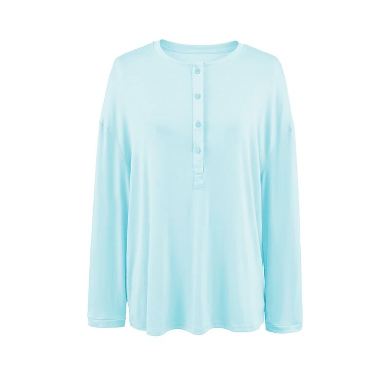 Extended Sleeve Halter Neck Solid T-Shirt
