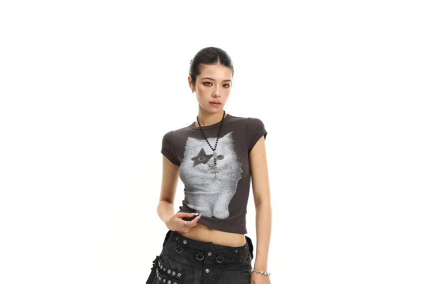 Mid Rise Plain Button Detail Mini A-Line Skirt